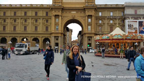 Piazza della Repubblica, Florencia, Italia