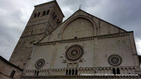 La Cattedrale di San Rufino, Asis, Italia