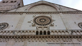 La Cattedrale di San Rufino, Asis, Italia
