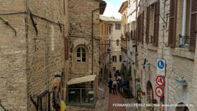 Via San Rufino, Asis, Italia