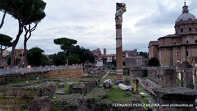 Foro di Cesare, Roma, Italia